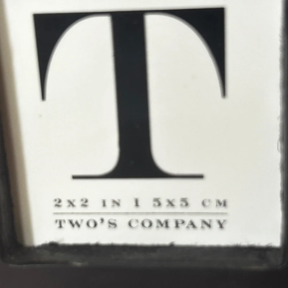 Two’s Company Mother of Pearl Inlay Picture Frame 2x2 “ picture